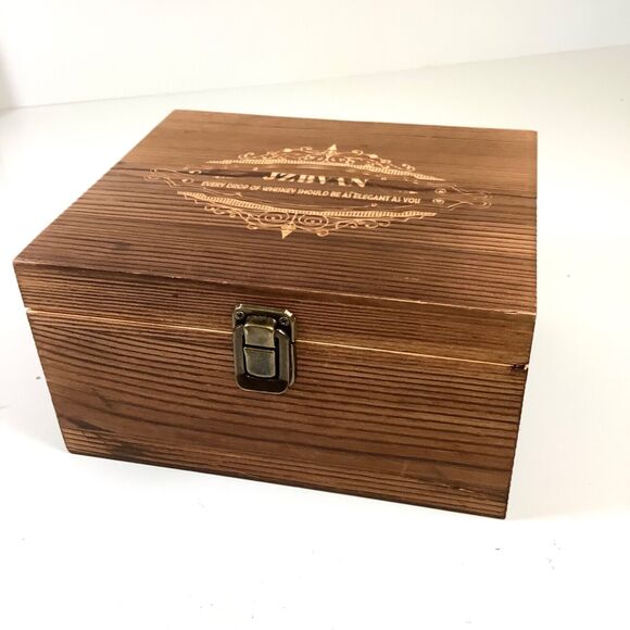 Pair Crystal Whiskey Glasses Gift Box Set Silk Lowball w/Rocks & Tongs JZBVAN - Picture 6 of 8